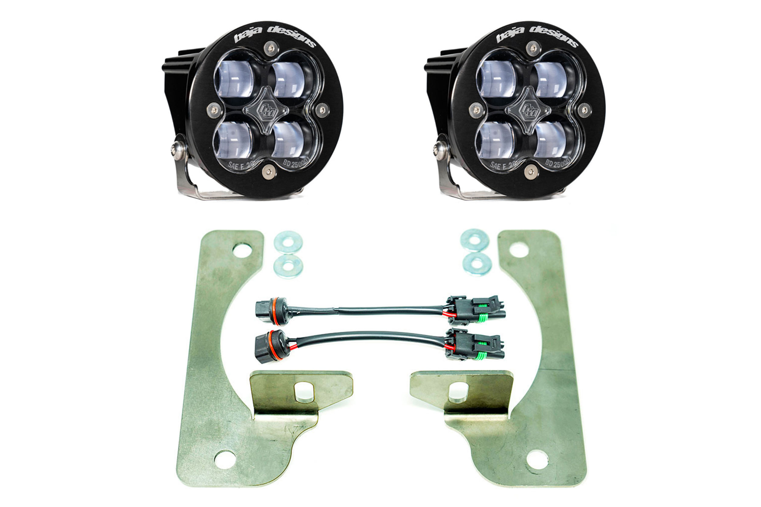 18-26 Jeep Wrangler JL Squadron-R Fog Pocket Light Kit (Rubicon Bumper)